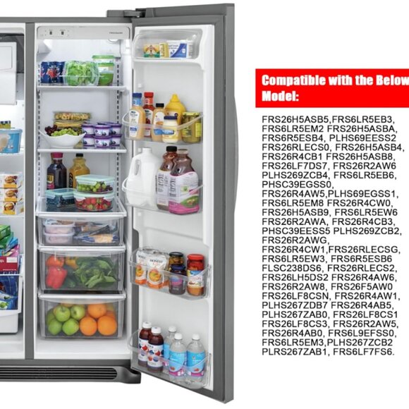 Refrigerator Replacement Shelves Crisper Pan Cover (Without Glass)For Frigidaire - Picture 6 of 6